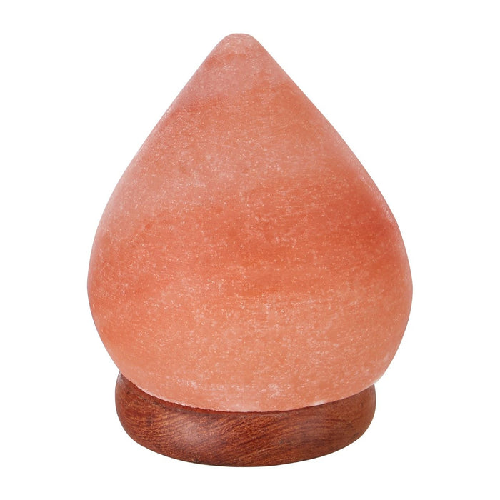 Trexant Teardrop Design Salt Table Lamp In Orange