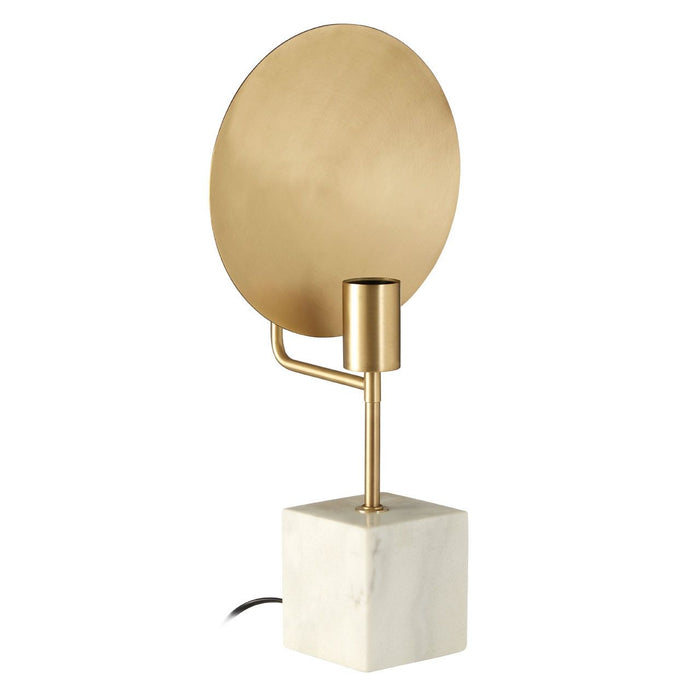 Vencrant Metal Task Table Lamp With White Marble Block Base