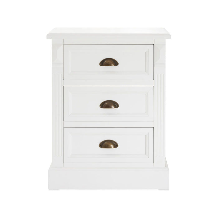 Hardwick Wooden Chest Of 3 Drawers In White