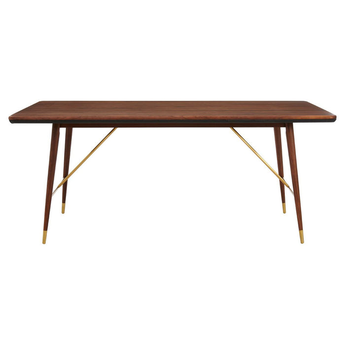 Kenso Rectangular Wooden Dining Table In Walnut