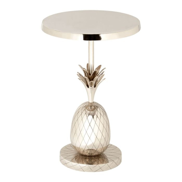 Baird Aluminium Pineapple Side Table In Silver