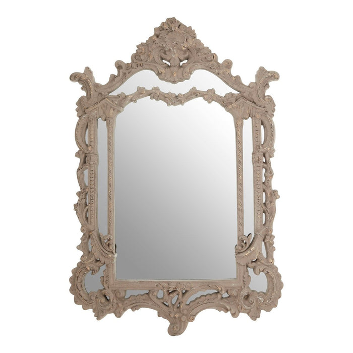 Vasari Wall Bedroom Mirror In Weathered Antique Grey Frame