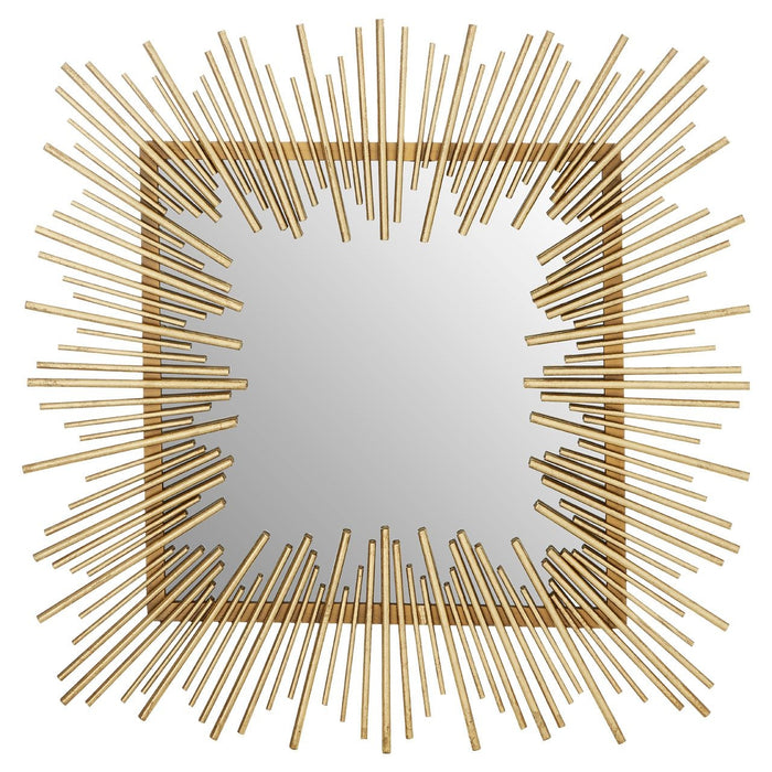 Sunray Wall Bedroom Mirror In Rich Gold Sunburst Design Frame