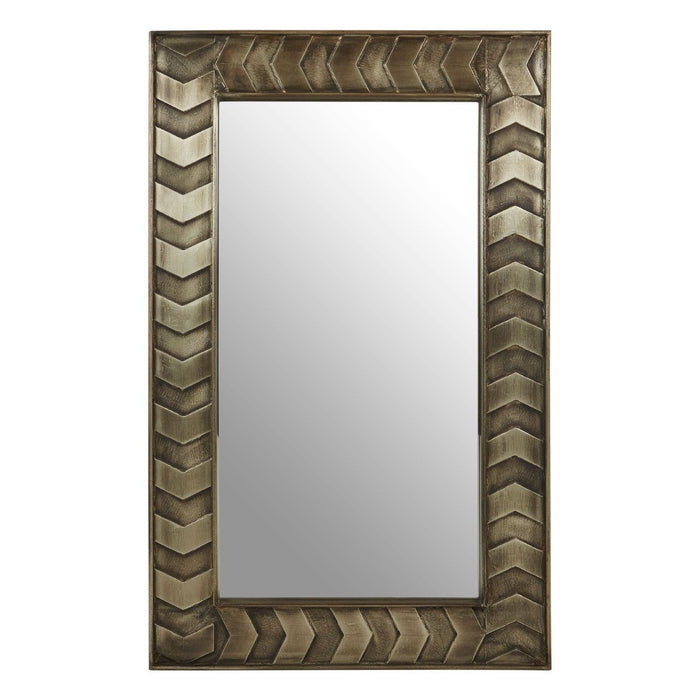 Sirsa Wall Bedroom Mirror In Weathered Brown Frame