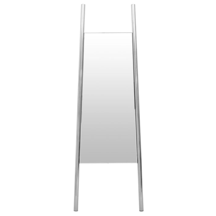 Genoa Floor Standing Mirror With Silver Metal Frame