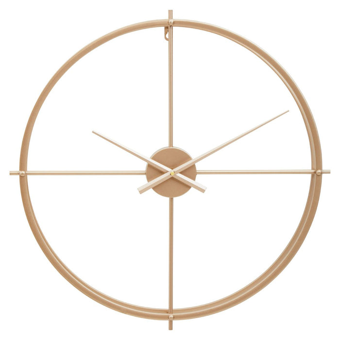 Kent Large Wall Clock In Gold Metal Frame