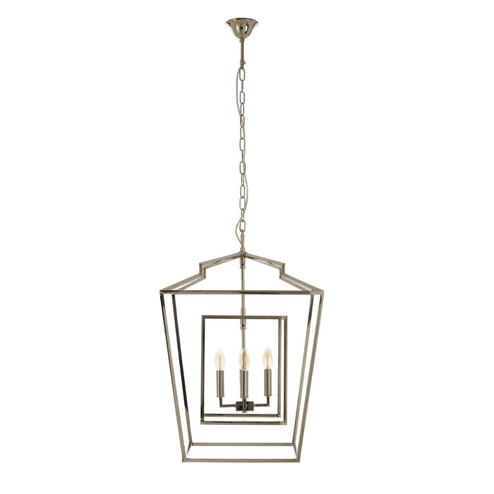 Kamara Traditional Chandelier Ceiling Light In Silver Nickel