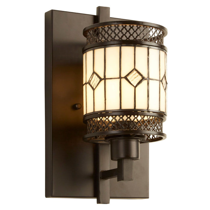 Waldorf Diamond Wall Light In Bronze Tone