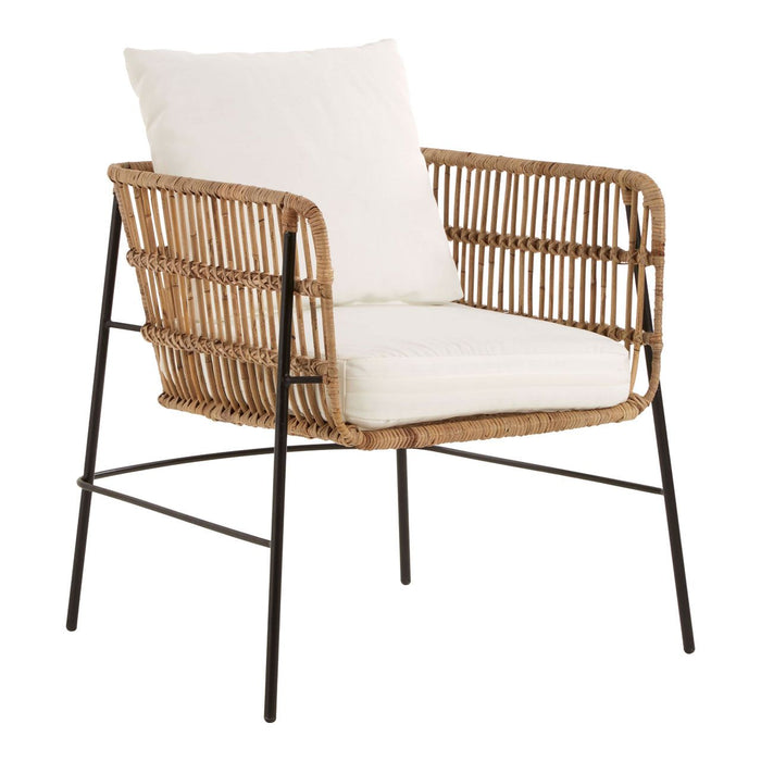 Java Kubu Rattan Open Weave Bedroom Chair In Natural