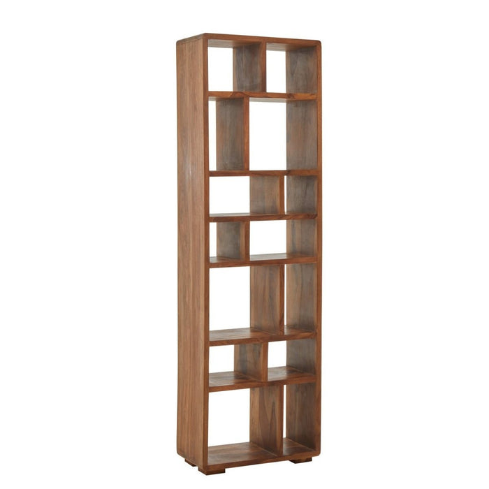 Surati Sheesham Wood Display Shelving Unit In Brown