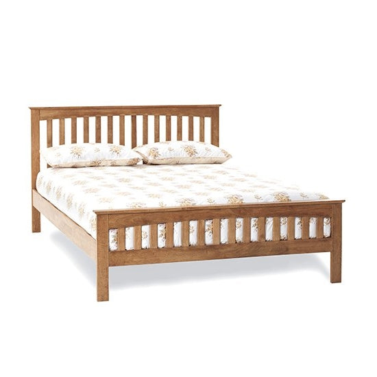 Amelia Wooden Double Bed In Honey Oak