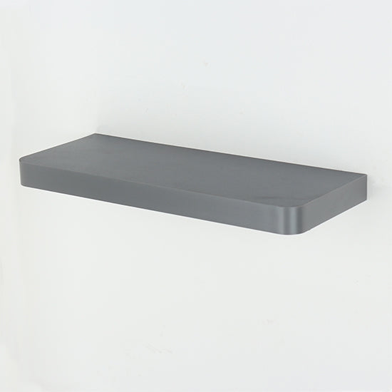 Arran Small Wooden Floating Wall Shelf In Matt Grey