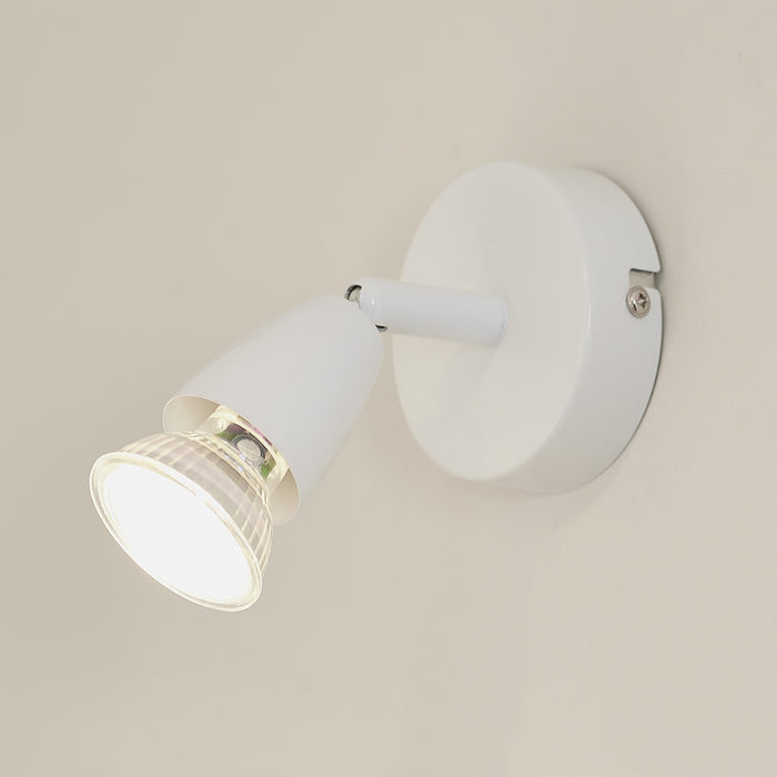 Ascoli Single Spotlight In Gloss White