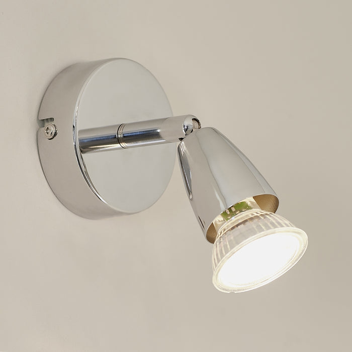 Ascoli Single Spotlight In Polished Bright Nickel