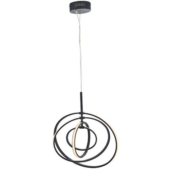 Avali 4 Lights Ceiling Pendant Light In Matt Black And White