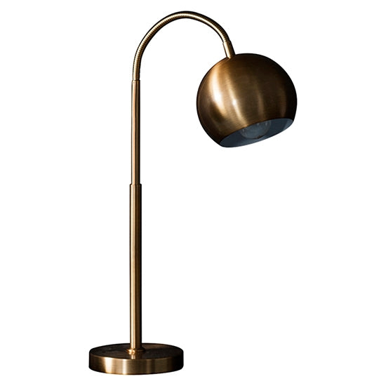 Balin Black Fabric Flex Task Table Lamp In Brushed Bronze