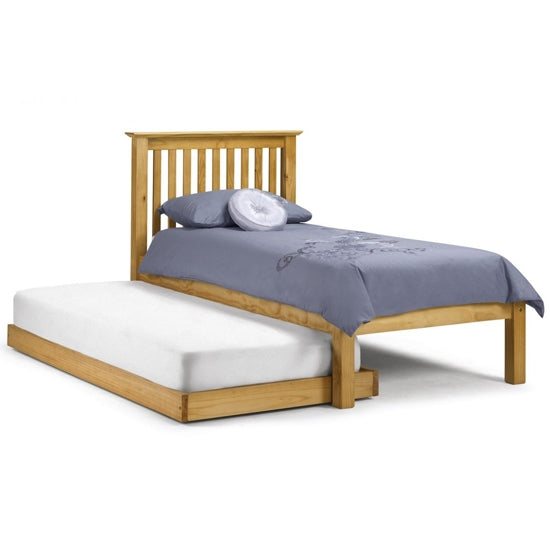 Barcelona Hideaway Wooden Single Bed With Guest Bed In Pine