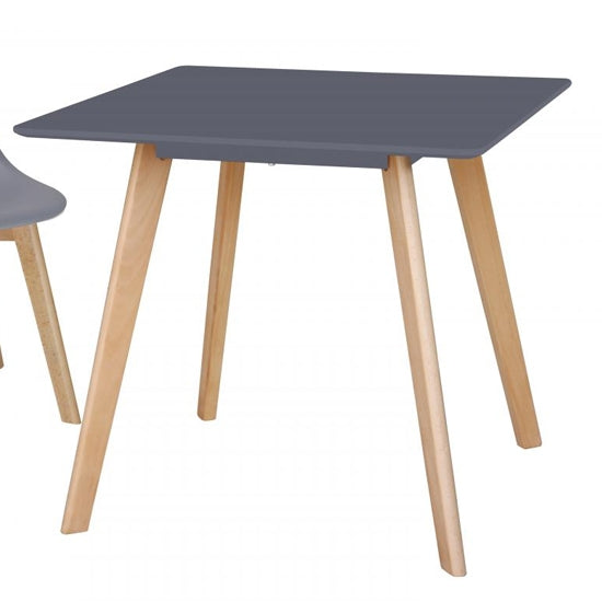 Belgium Small Wooden Dining Table In Grey
