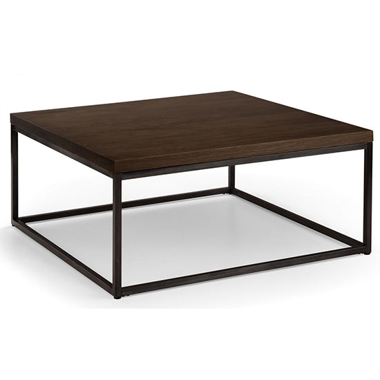 Brooklyn Square Wooden Coffee Table In Dark Oak