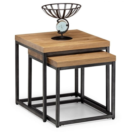 Brooklyn Wooden Nesting Lamp Tables In Oak