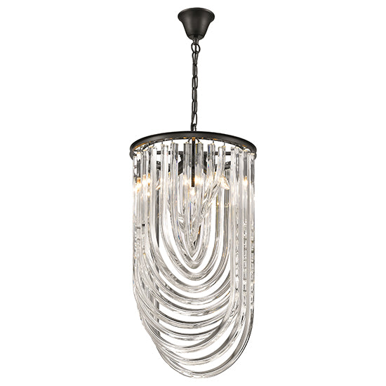 Chelsea 3 Bulbs Statement Ceiling Pendant Light In Crystal