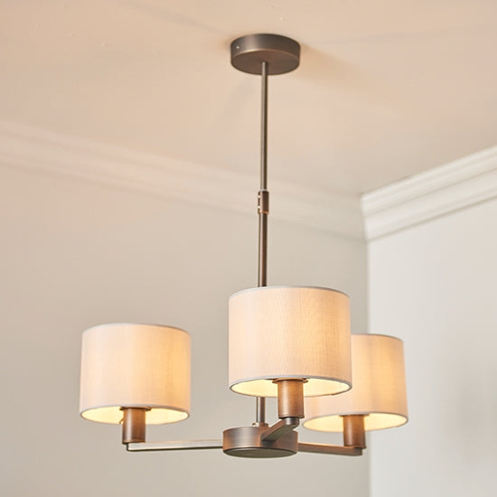 Daley 3 Lights Ceiling Pendant Light In Dark Antique Bronze