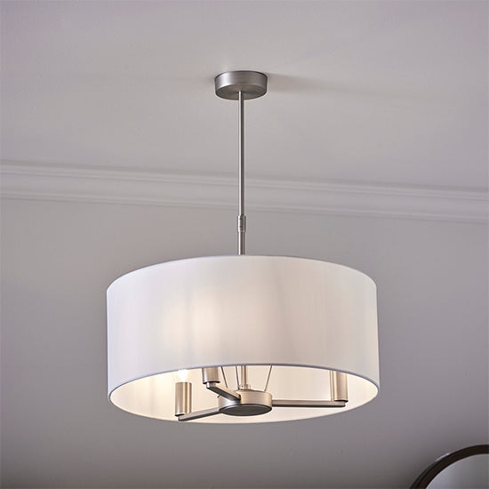 Daley 3 Lights Ceiling Pendant Light In Matt Nickel