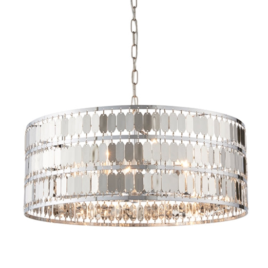 Eldora 5 Lights Ceiling Pendant Light In Chrome