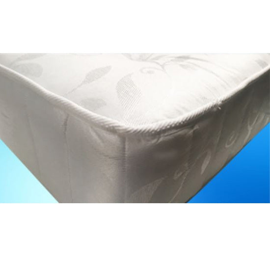 Emerald Damask Fabric Single Sprung Mattress