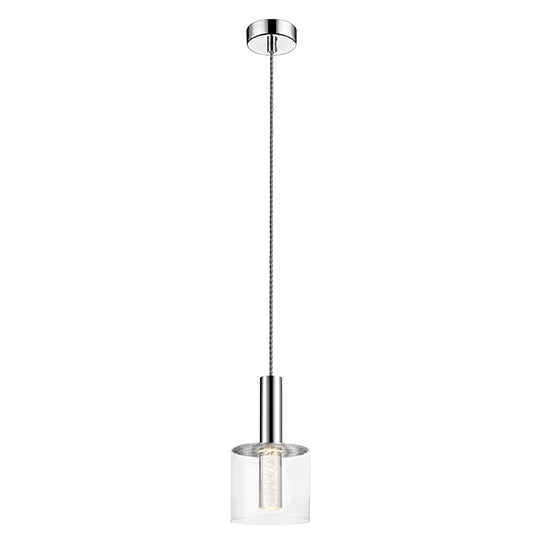 Evita 1 Bulb Ceiling Pendant Light In Chrome