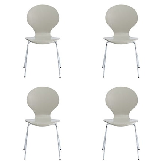 Ibiza Set Of 4 Dining Chairs In Stone