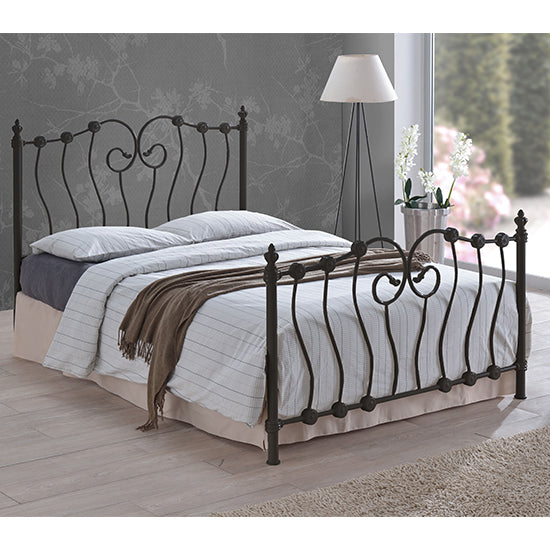 Inova Metal Double Bed In Black