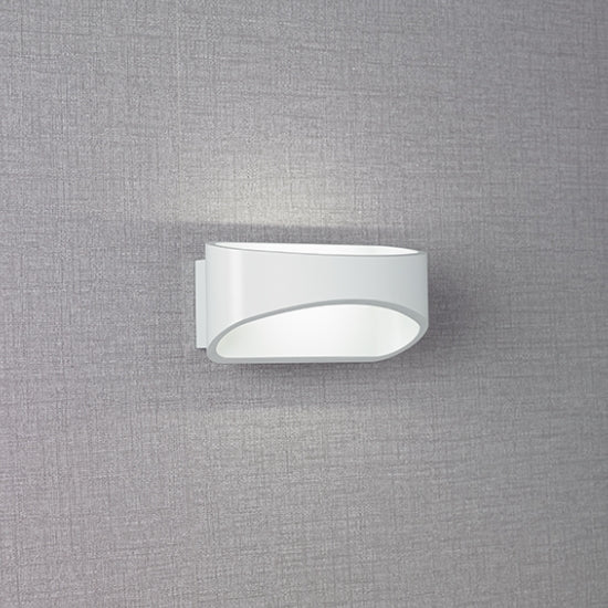 Johnson LED Wall Light In Matt White