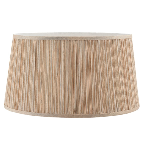 Kemp Oval Fabric 17 Inch Shade In Beige