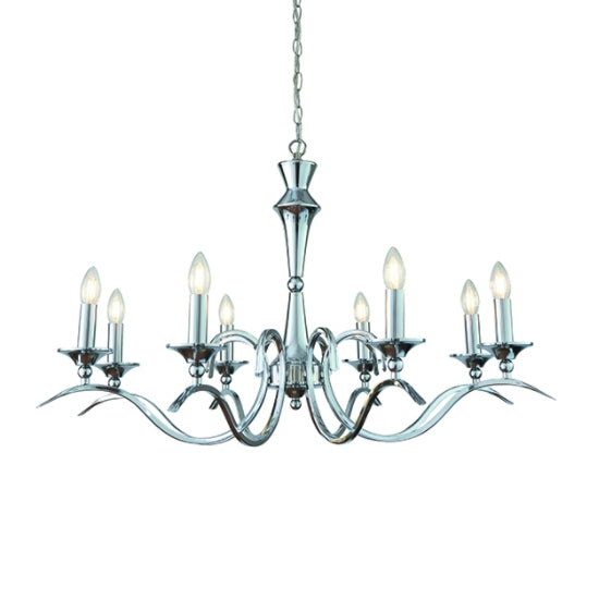 Kora 8 Lights Ceiling Pendant Light In Chrome