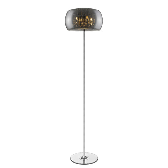 Lambeth 4 Bulbs Decorative Floor Lamp In Chrome