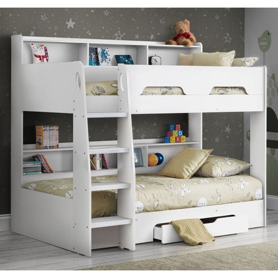 Orion Wooden Bunk Bed In Pure White