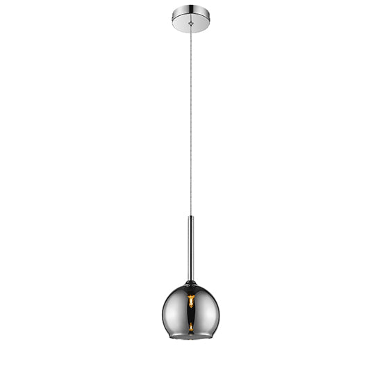 Plumstead 1 Bulbs Decorative Ceiling Pendant Light In Chrome