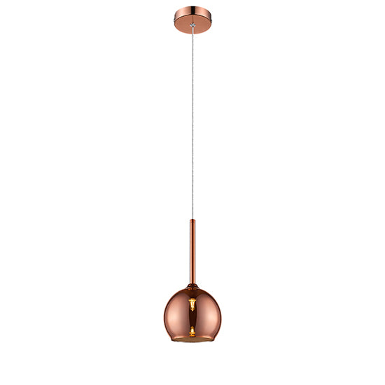 Plumstead 1 Bulbs Decorative Ceiling Pendant Light In Copper