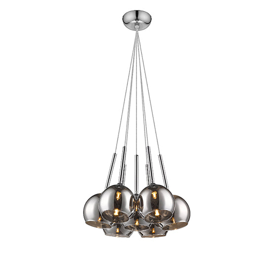 Plumstead 7 Bulbs Decorative Ceiling Pendant Light In Chrome