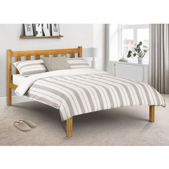 Poppy Wooden Double Bed In Pine