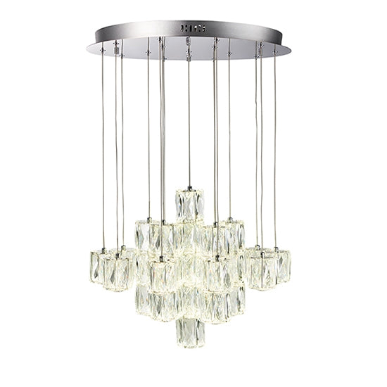 Prisma 30 Lights Ceiling Pendant Light In Polished Chrome