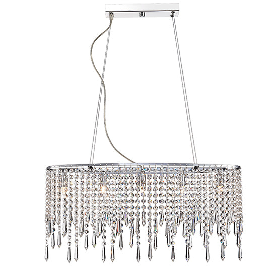 Thornton 5 Bulbs Decorative Ceiling Pendant Light In Chrome