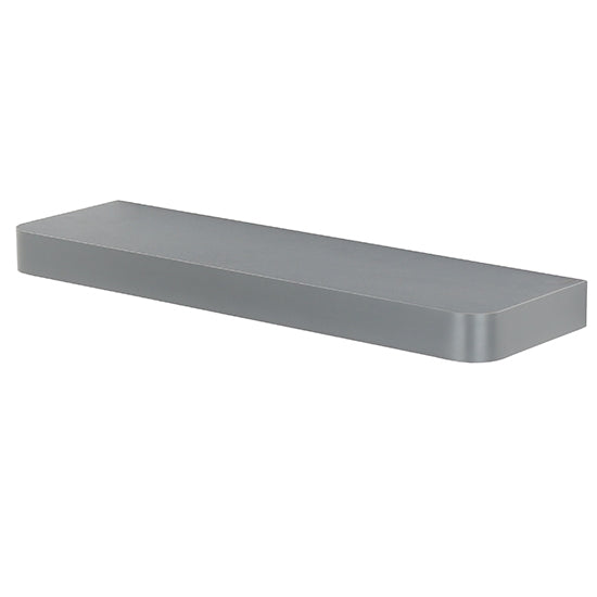 Trent Small Narrow Wooden Floating Wall Shelf In Matt Grey