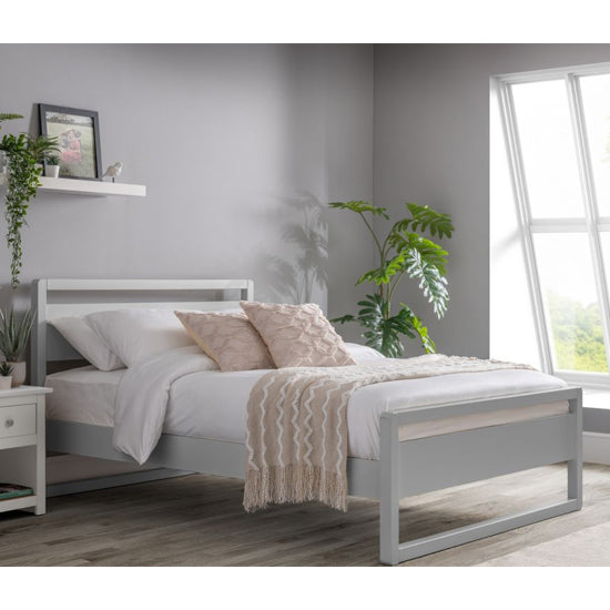 Venice Wooden Single Bed In Dove Grey