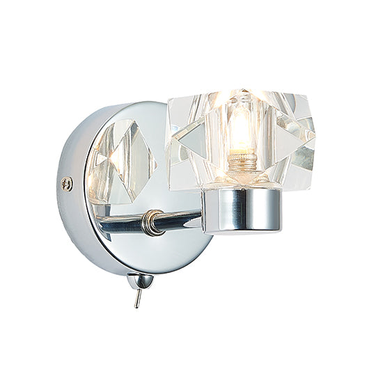 Wakefield 1 Bulb Decorative Wall Light In Chrome