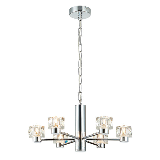 Wakefield 6 Bulbs Decorative Ceiling Pendant Light In Chrome