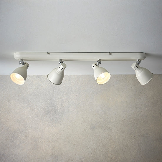 Westbury 4 Lights Ceiling Light In Ivory Gloss