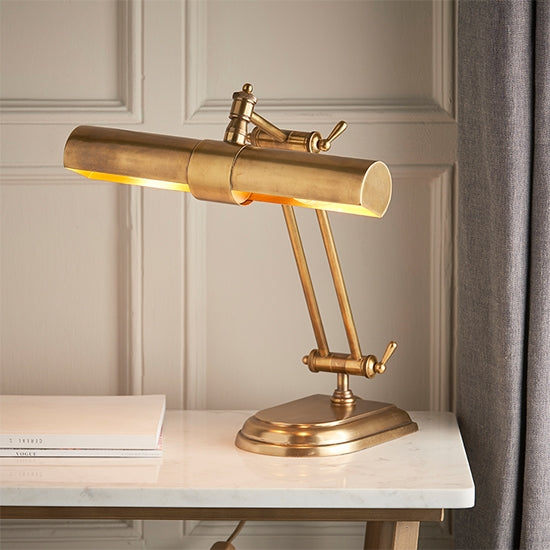 Winchester Table Lamp In Solid Brass