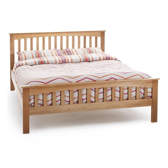 Windsor Small Wooden Double Bed In Oak